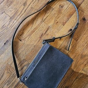 Kate Spade New York crossbody purse in classic black leather